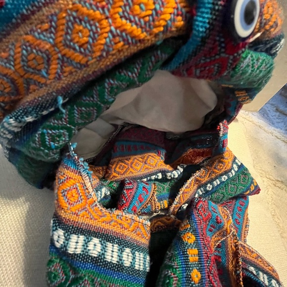 Colorful Knit Handmade Turkish Hat with with Scarf and Evil Eye 🧿 at front - Picture 2 of 10